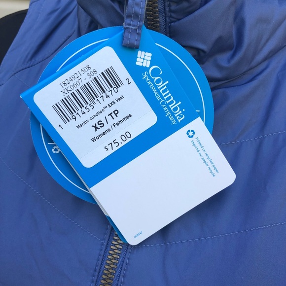NWT Columbia Blue Marion Junction EXS Vest - Picture 7 of 10